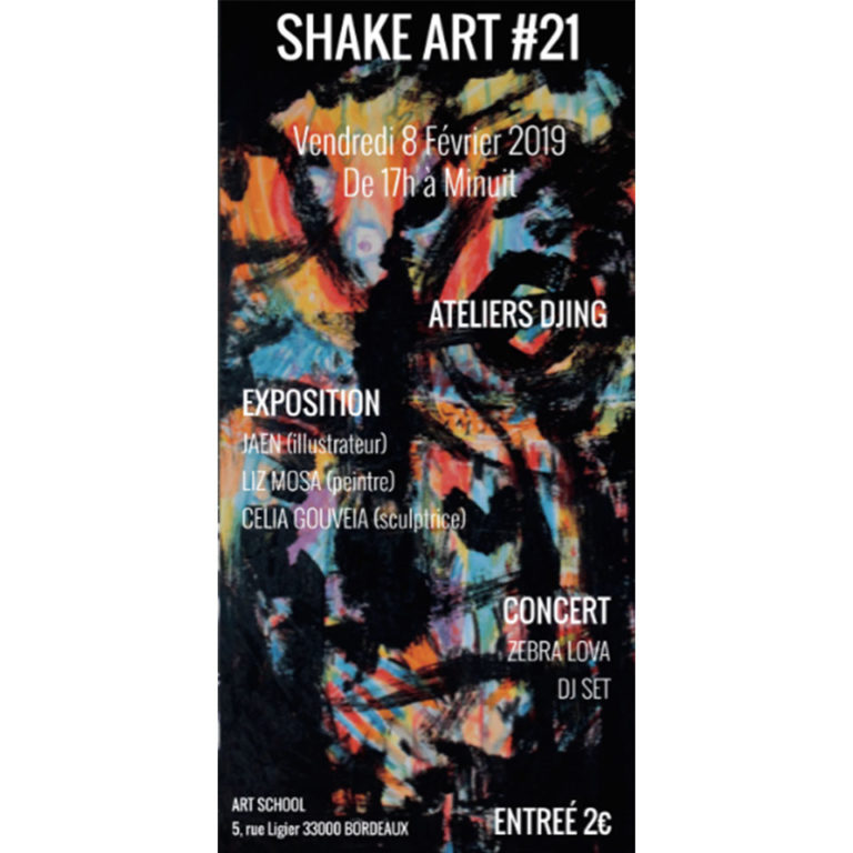 Lire la suite à propos de l’article Shake Art #21, 8 février 2019